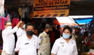 Wakil Bupati Karo : Wajib Gunakan Masker di Pasar dan Keramaian