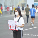 Pemerintah menggelar acara Kampanye Penggunaan Masker sebagai upaya penanganan Covid-19, di Kawasan Stadion Utama GBK (Gelora Bung Karno) Senayan, Provinsi DKI Jakarta, Minggu (30/8/2020).