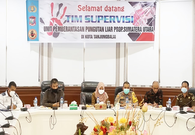 Pemkot Tanjungbalai Terima Kunjungan Tim Supervisi Unit Pemberantasan Pungli