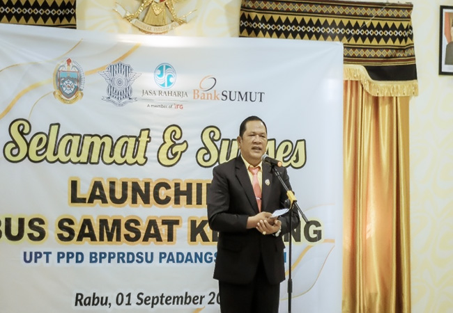 Walkot Padangsidimpuan Launching Bus Samsat Keliling