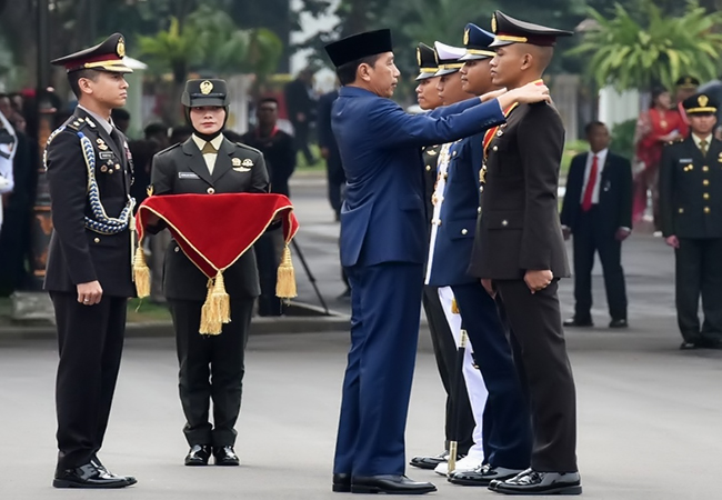 833 Perwira TNI dan Polri Dilantik, Presiden Minta Siap Hadapi Ancaman Teknologi