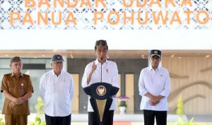 Presiden Resmikan Bandara Panua Pohuwato di Gorontalo
