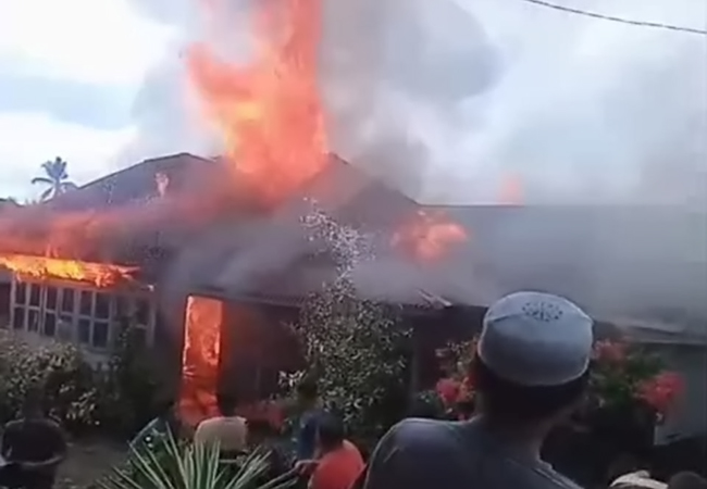 Rumah Janda Lansia di Madina Ludes Dilahab Sijago Merah